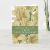 最初の聖体拝領のカードおめでとう 招待状 (正面)