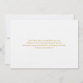 最初の聖体拝領の写真招待状 招待状 (裏面)