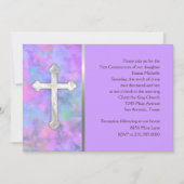 最初の聖体拝領の十字架付きの招待状 招待状 (正面)