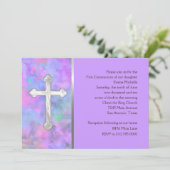 最初の聖体拝領の十字架付きの招待状 招待状 (スタンド正面)