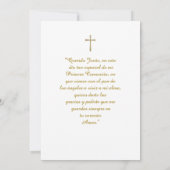 最初の聖体拝領の招待状プリント用テンプレート 招待状 (裏面)