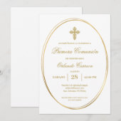 最初の聖体拝領の招待状 招待状 (正面/裏面)