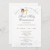 最初の聖体拝領の招待状 招待状 (正面/裏面)