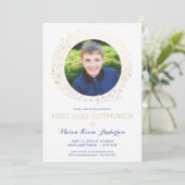 最初の聖体拝領写真招待状(金ゴールド付) 招待状 (スタンド正面)