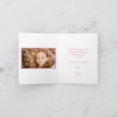 最初の聖体拝領感謝カード - カスタム サンキューカード (内部)