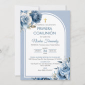 最初の聖体拝領 ご招待　エレガントな聖体拝領 招待状 (正面)