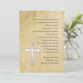 最初の聖体拝領 水彩画 招待状 (スタンド正面)