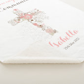 最初の聖体白色フローラのクロス名 シェルパブランケット (3/4)