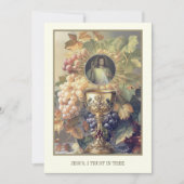 最初の聖餐会イエスキリスト神の慈悲の聖母 招待状 (正面)