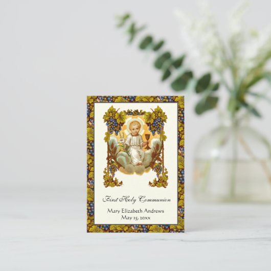 最初の聖餐会イエス・チャリスの記憶 名刺 (スタンド正面)