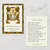 最初の聖餐会イエス・チャリスの記憶 名刺 (正面/裏面)