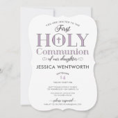 最初の聖餐式の娘 招待状 (正面)