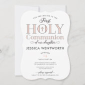 最初の聖餐式の娘 招待状 (正面)
