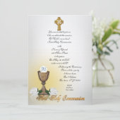 最初の聖餐式の招待 招待状 (スタンド正面)