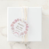 最初の聖餐式の繊細な牡丹フレーム フェイバータグ (インサイチュ)