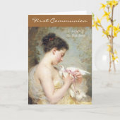 最初の聖餐式は聖霊の賜物である カード (黄色い花)