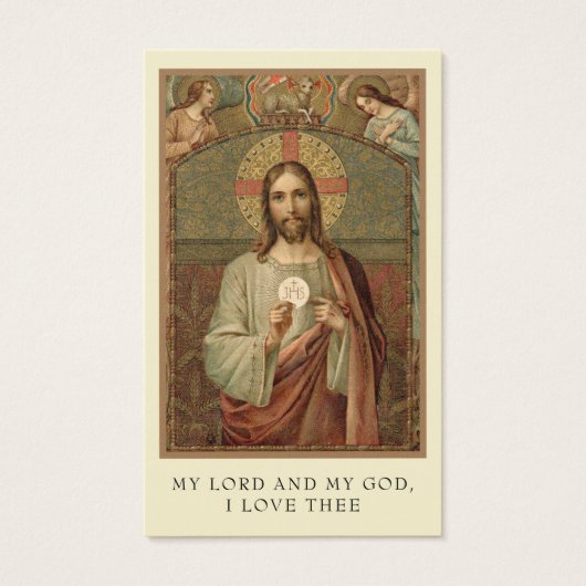 最初の聖餐式イエスエンジェルス聖式カード (正面)