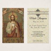 最初の聖餐式イエスエンジェルス聖式カード (正面&裏面)