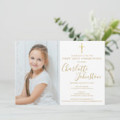 最初の聖餐式ゴールデンスクリプトの写真 招待状 (スタンド正面)