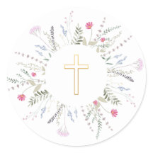 最初の聖餐式ワイルドフラワーフレーム