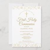 最初の聖餐式金ゴールドの塵は日付を保存 セーブザデート (正面)