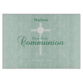 最初の聖餐式、ソフトグリーンの台本 カッティングボード (正面)