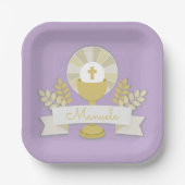 最初の聖餐式、ライラ最初の聖餐式 ペーパープレート (正面)