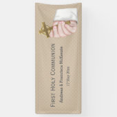 最初の聖餐式*背景色を選択 横断幕 (縦)