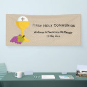 最初の聖餐式*背景色を選択 横断幕 (トレードショー)