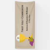 最初の聖餐式*背景色を選択 横断幕 (縦)