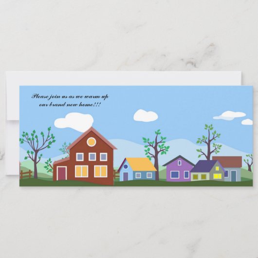 最初の自宅発表 案内状 (正面)