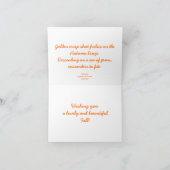 最初の落ちた詩のグリーティングカード カード (内部)