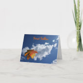 最初の落ちた詩のグリーティングカード カード (正面)