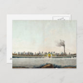 最初の蒸気船シャルル・フィリップ ポストカード (正面/裏面)