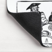 最初の行為、風刺的な演劇に対する マウスパッド (コーナー)