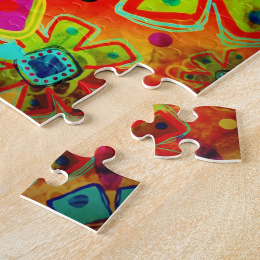 最初の試み引用文の花のおもしろいインスピレーション ジグソーパズル (側面)