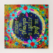 最初の試み引用文の花のおもしろいインスピレーション ジグソーパズル (横)