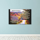 最初の詩のキャンバスに移動する場合 キャンバスプリント (インサイチュ (ウッドフロア))