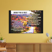 最初の詩のキャンバスに移動する場合 キャンバスプリント (インサイチュ (リビング))