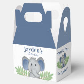最初の誕生日ありがとうボーイブルーエレファントジャングル フェイバーボックス (オープン)