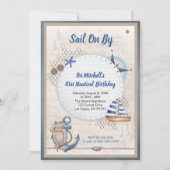 最初の誕生日で出航す航海のる 招待状 (正面)