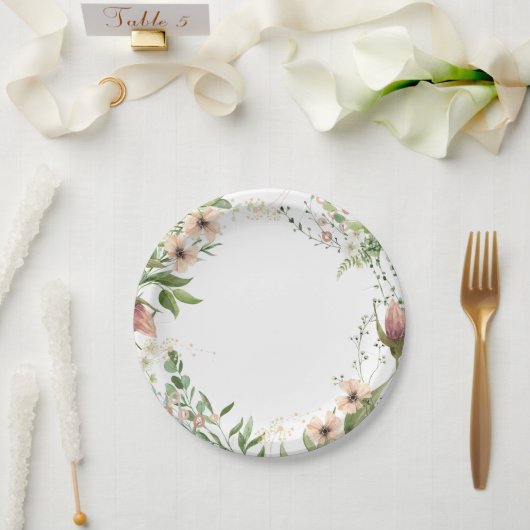 最初の誕生日に雑草のように育ち ペーパープレート (ウェディング)