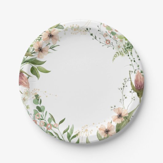 最初の誕生日に雑草のように育ち ペーパープレート (正面)