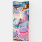 最初の誕生日のカスタマイズ可能 横断幕 (縦)