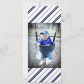 最初の誕生日のネクタイ/口ひげ招待状 招待状 (裏面)