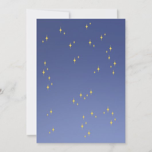 最初の誕生日のフラットサンキューカード サンキューカード (裏面)