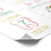 最初の誕生日の事実,赤ちゃん動物 ポスター (角)