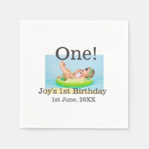 最初の誕生日の写真モダンを1つ追加する日付