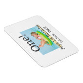 最初の誕生日の写真モダンを1つ追加する日付 マグネット (右側)