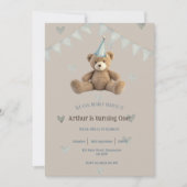 最初の誕生日の招待 招待状 (正面)